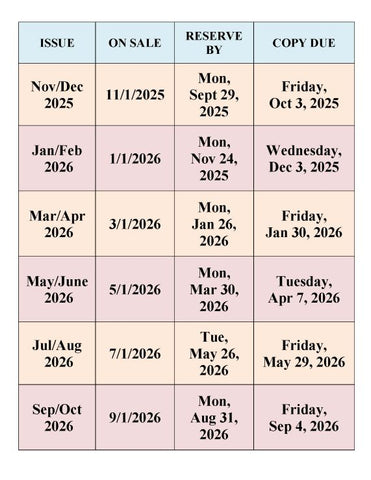 Advertising Schedule