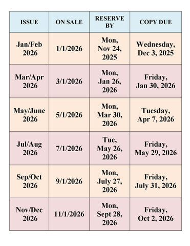 Advertising Schedule (Click on table for complete information)